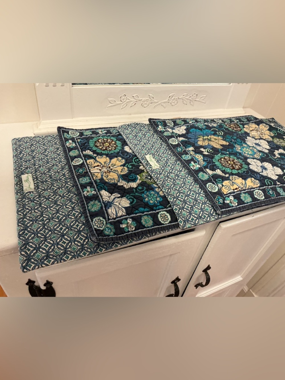 Vera Bradley Quilted Set of Reversible Placemats